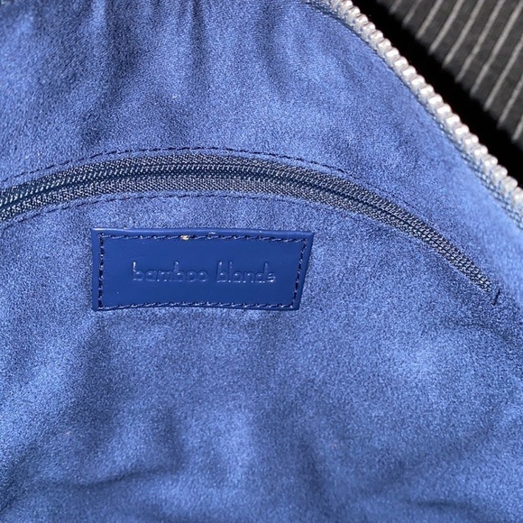 Fashion Mystic blue glossy Lucky Embossed oversized clutch  Bag - Picture 8 of 15